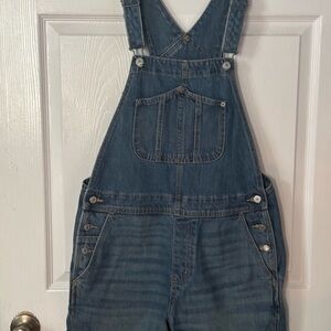 Old Navy Denim Overalls in Medium Blue